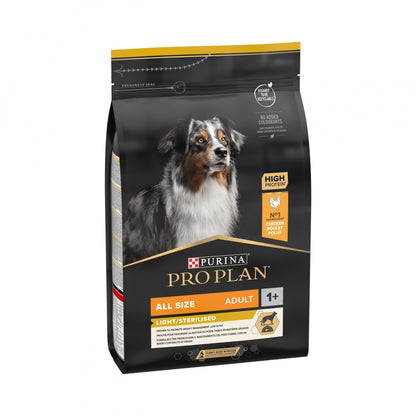 Pro Plan Light/Sterilised All Sizes Adult au poulet - croquettes chien