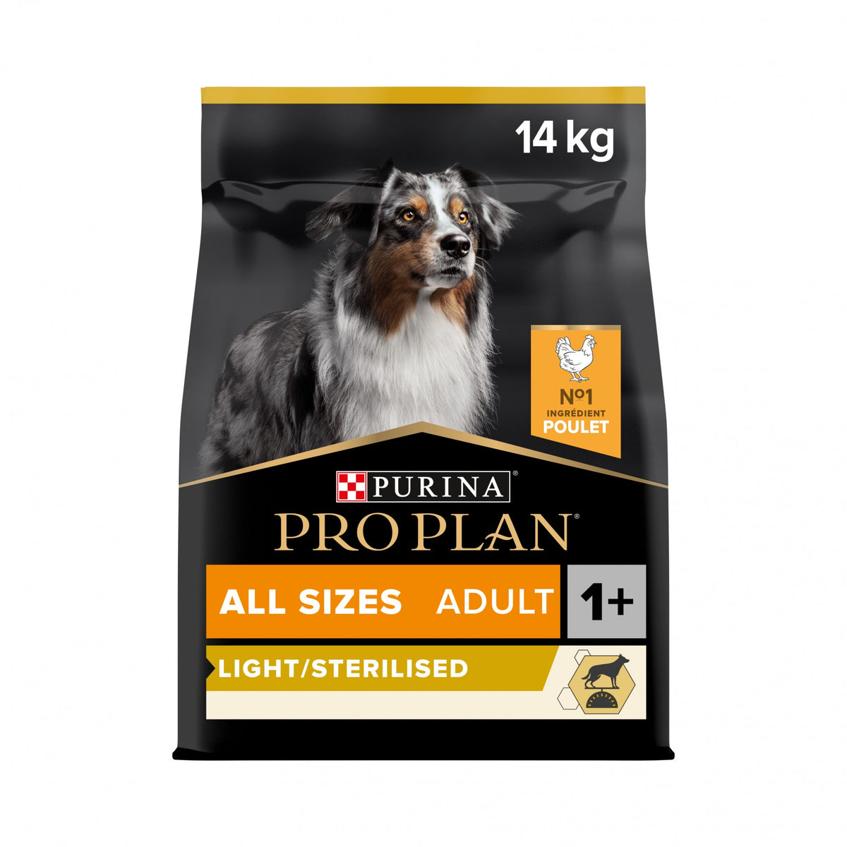 Pro Plan Light/Sterilised All Sizes Adult au poulet - croquettes chien