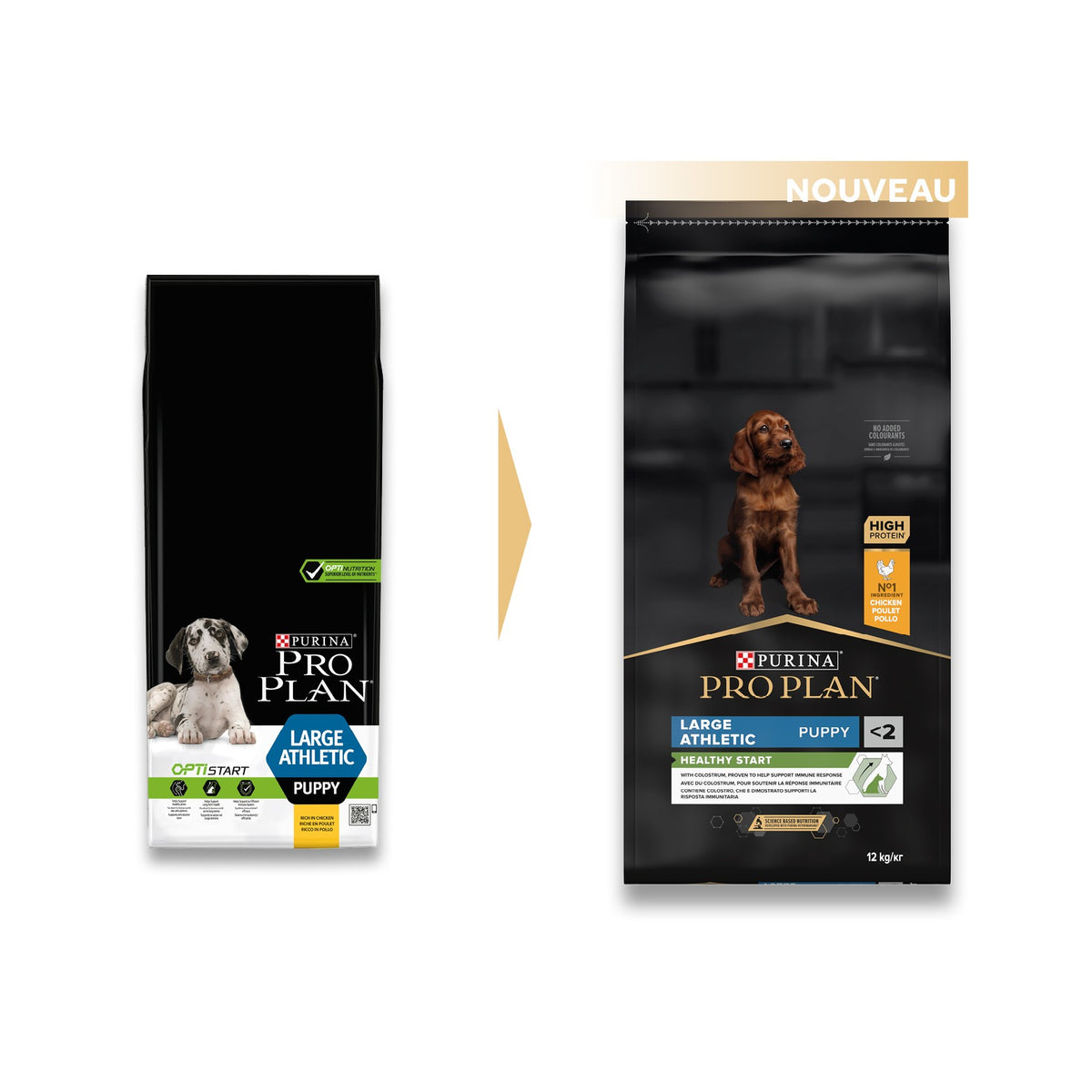 Pro Plan Healthy Start Large Athletic Puppy au poulet - croquettes chiot
