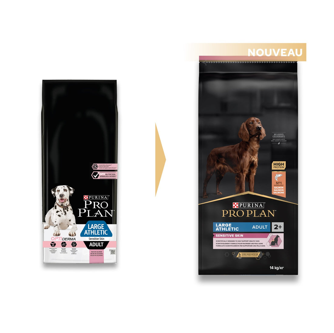 Pro Plan Sensitive Skin Large Athletic Adult au saumon - croquettes chien