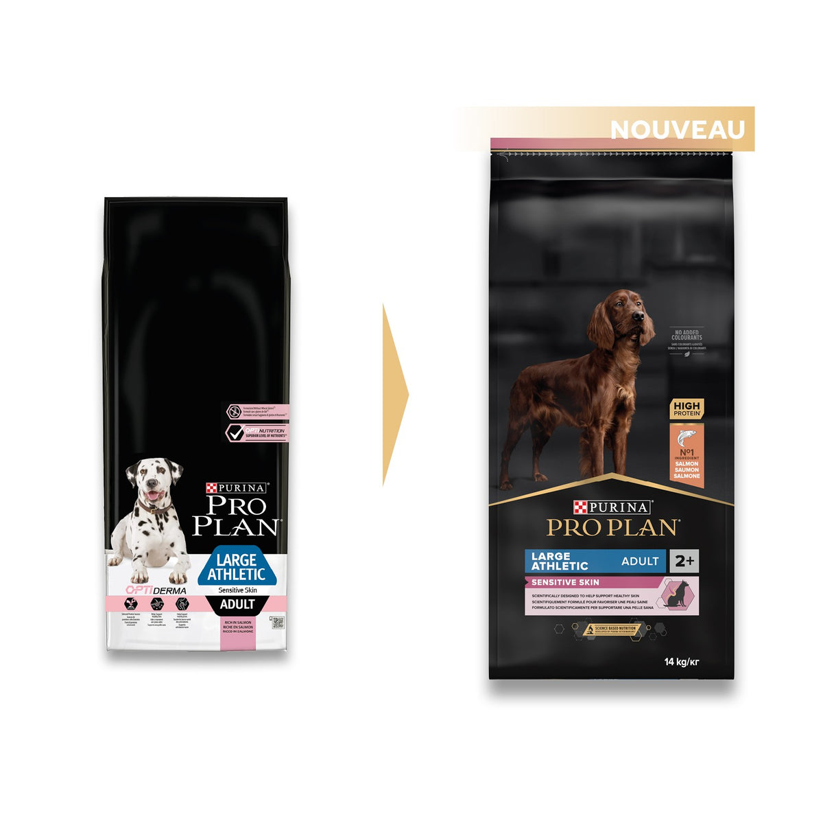 Pro Plan Sensitive Skin Large Athletic Adult au saumon - croquettes chien
