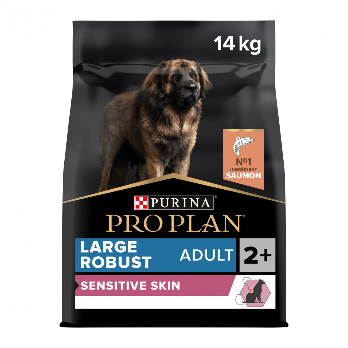 Pro Plan Sensitive Skin Large Robust Adult au saumon - croquettes chien