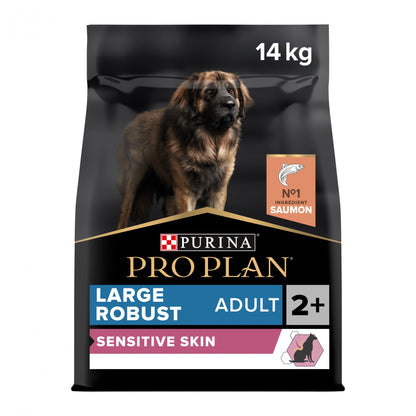 Pro Plan Sensitive Skin Large Robust Adult au saumon - croquettes chien