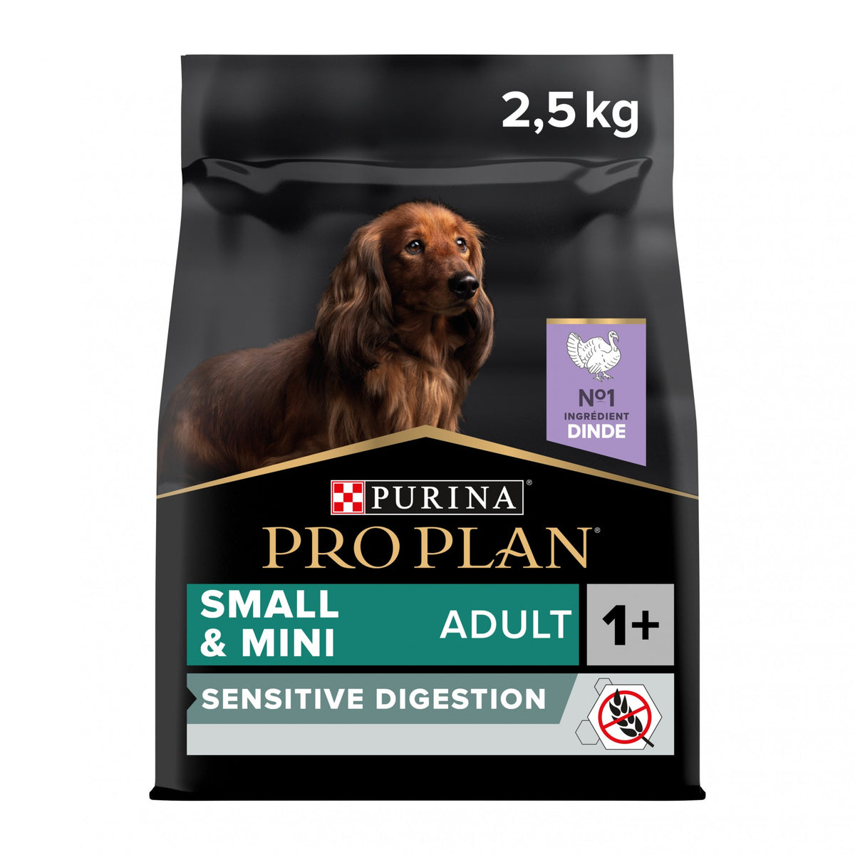 Pro Plan Sensitive Digestion No Grain Small &amp; Mini Adult à la dinde - croquettes chien