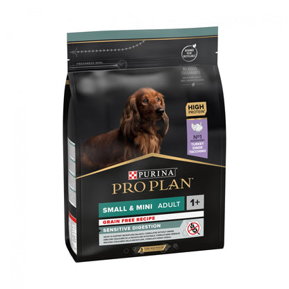 Pro Plan Sensitive Digestion No Grain Small &amp; Mini Adult à la dinde - croquettes chien