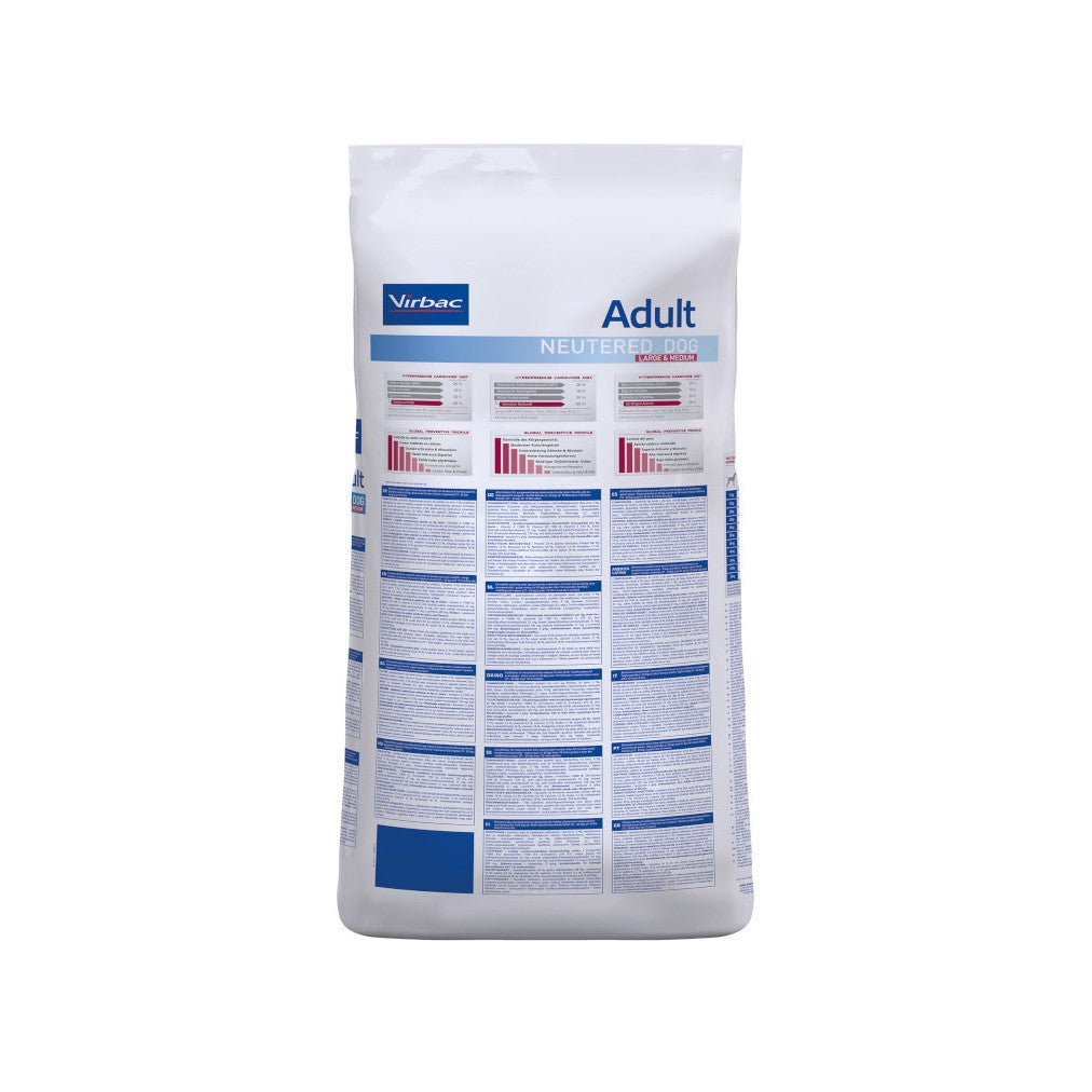 Virbac Veterinary HPM Adult Neutered Dog Large &amp; Medium - croquettes chien