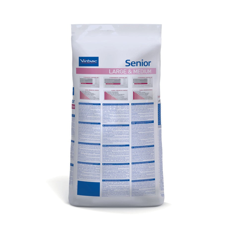 Virbac Veterinary HPM Senior Large &amp; Medium Dog - croquettes chien