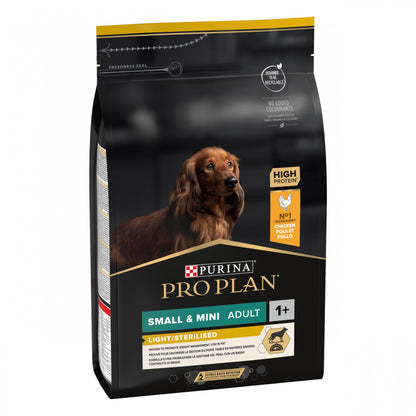 Pro Plan Light/Sterilised Small &amp; Mini Adult au poulet - croquettes chien