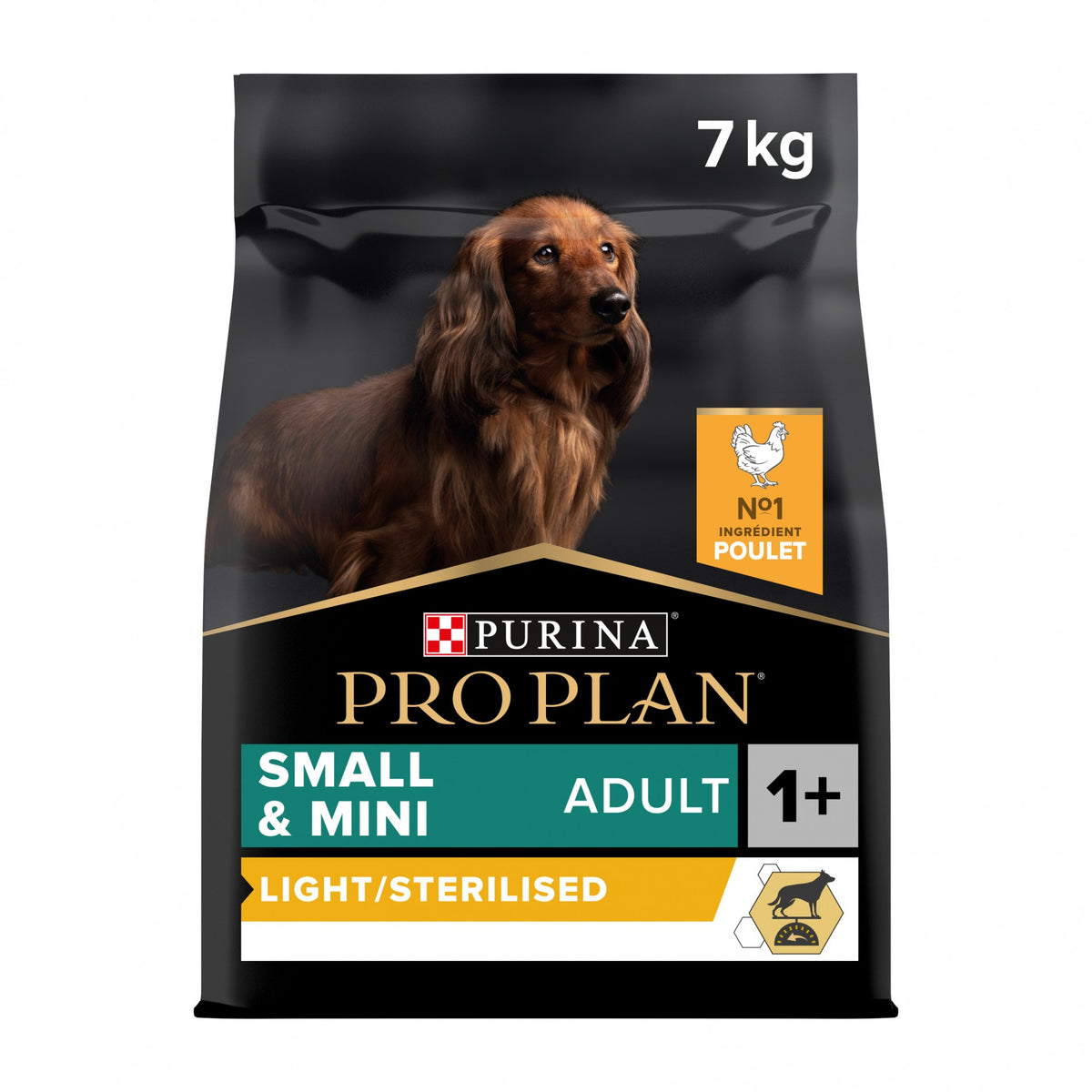 Pro Plan Light/Sterilised Small &amp; Mini Adult au poulet - croquettes chien