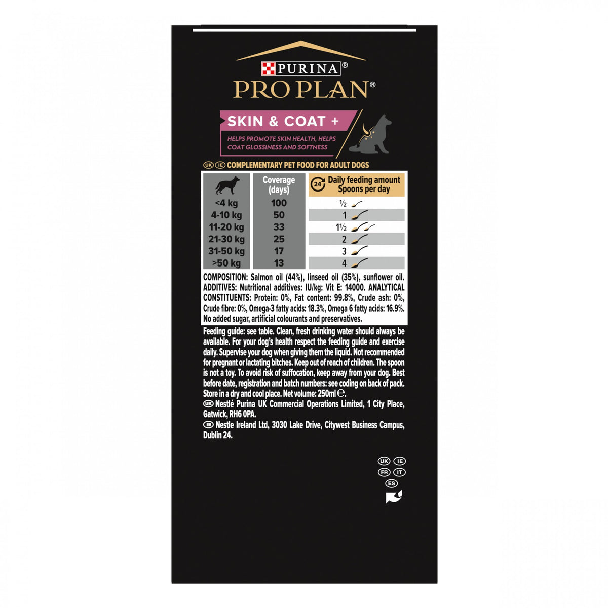 Pro Plan® Skin &amp; Coat+ en huile chien