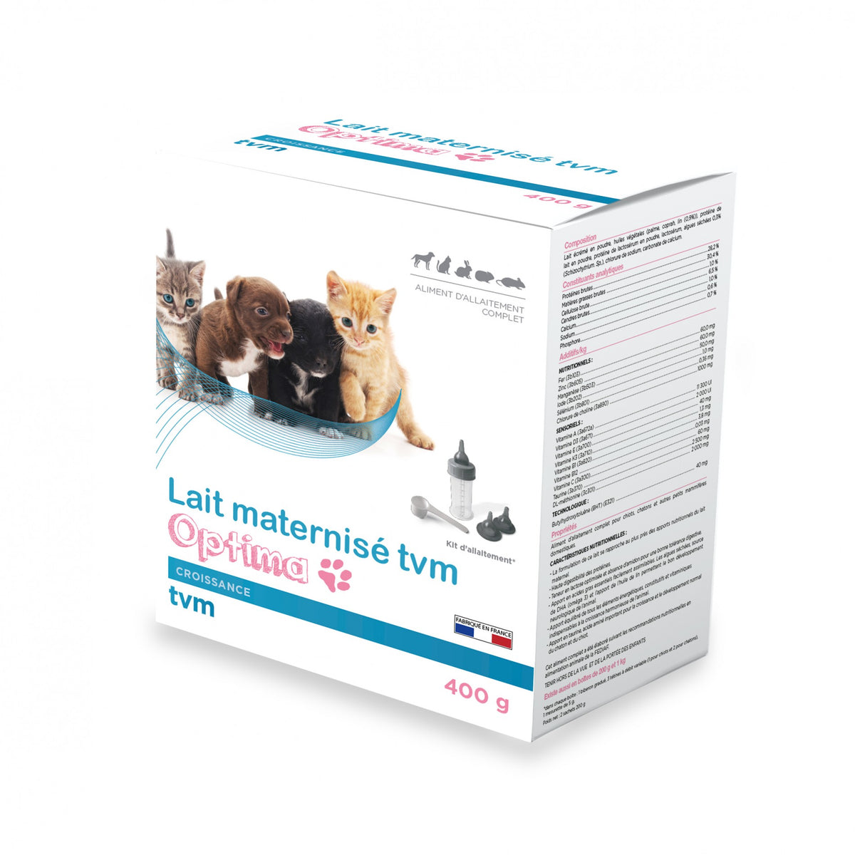 Lait maternisé Optima - chiot, chaton, rongeur