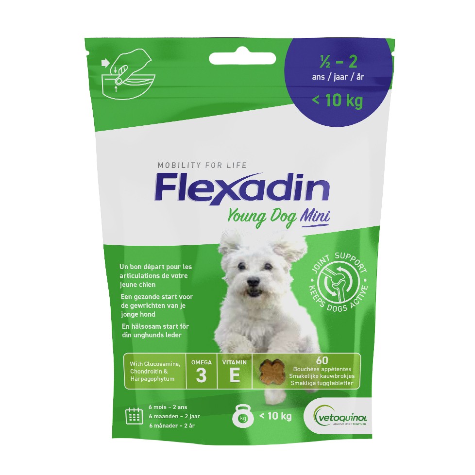 Flexadin Young Dog Mini- DLUO courte/dépassée