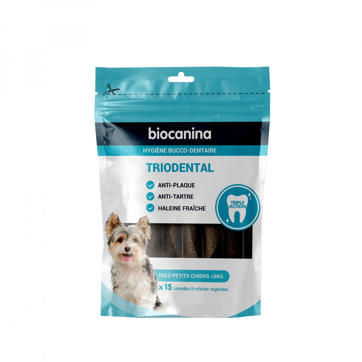 Lamelles à mâcher végétales Triodental chien