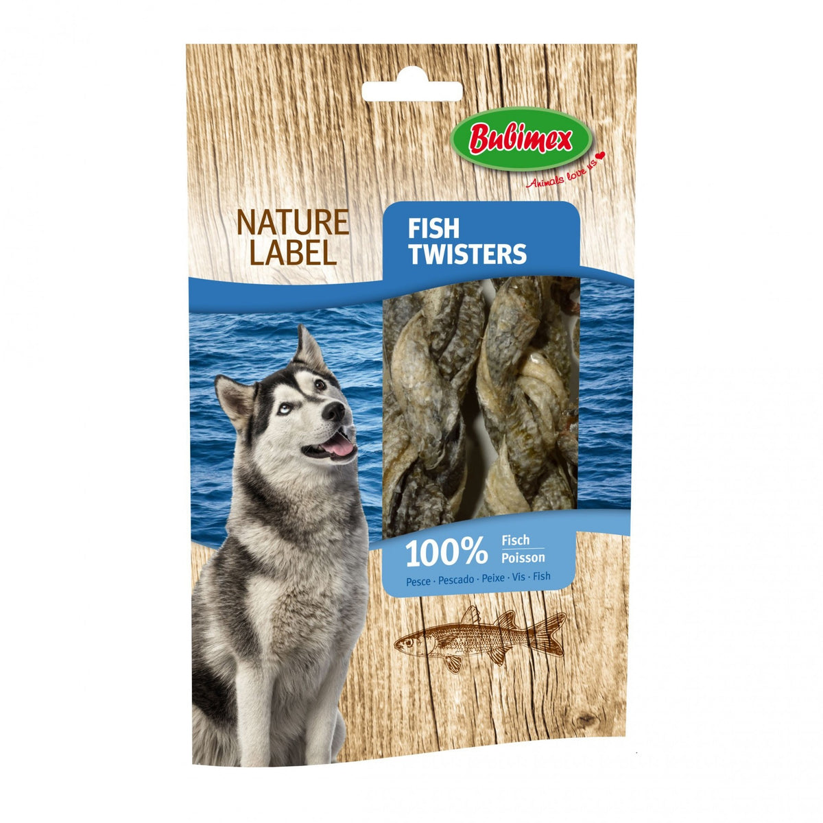 Friandises peau de cabillaud Fish Twisters chien