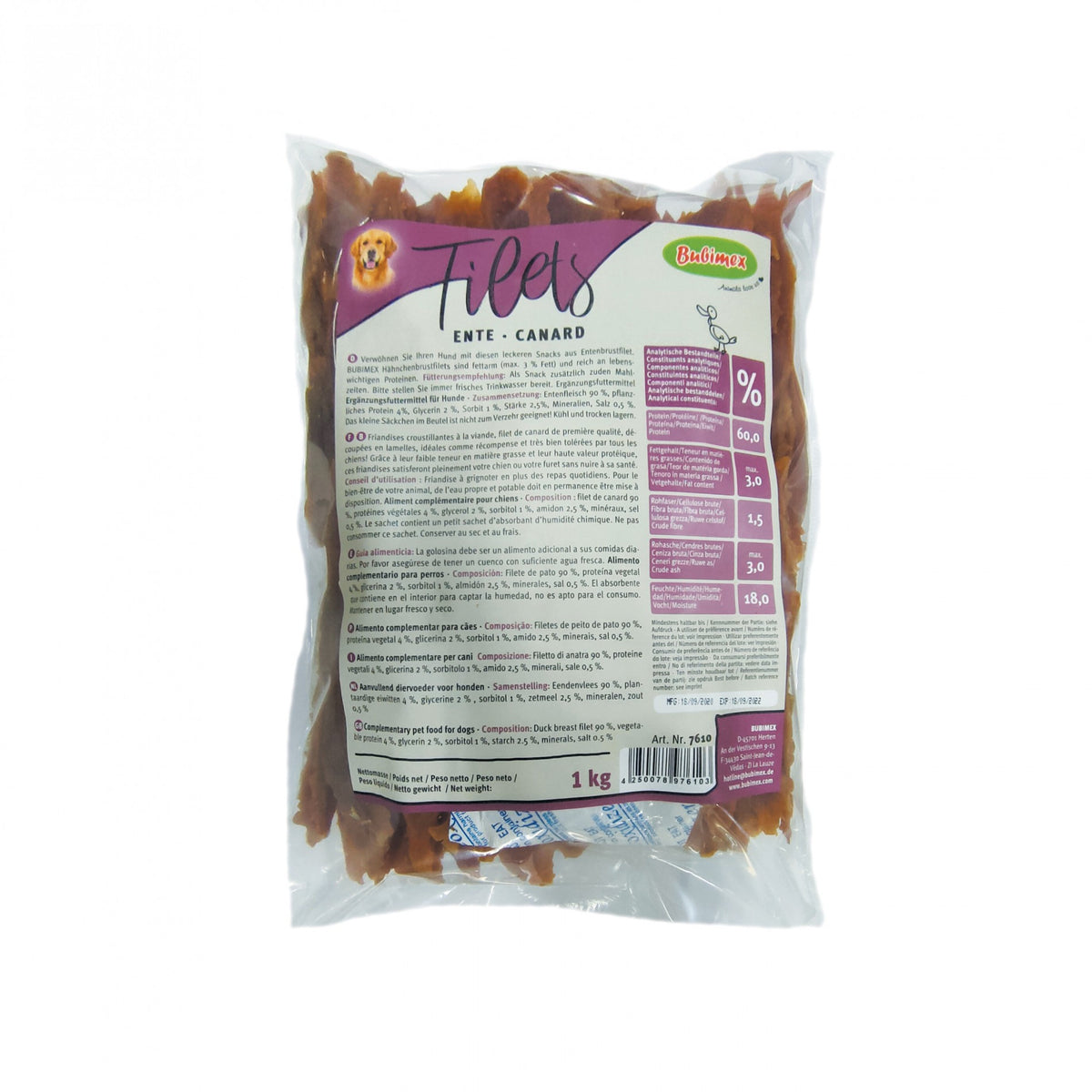 Filets de viande chien