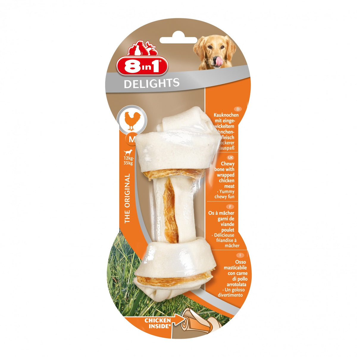 Os à mâcher 8 in 1 Delights poulet chien