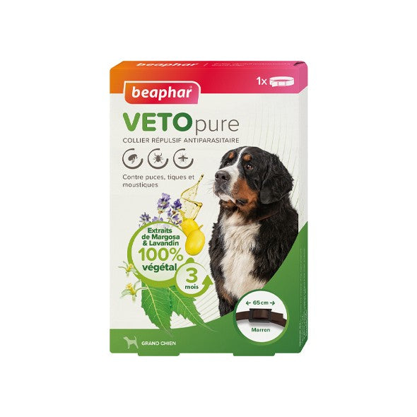Collier répulsif antiparasitaire Vetopure chien, chiot
