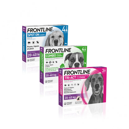 Pipettes Frontline Combo pour chien