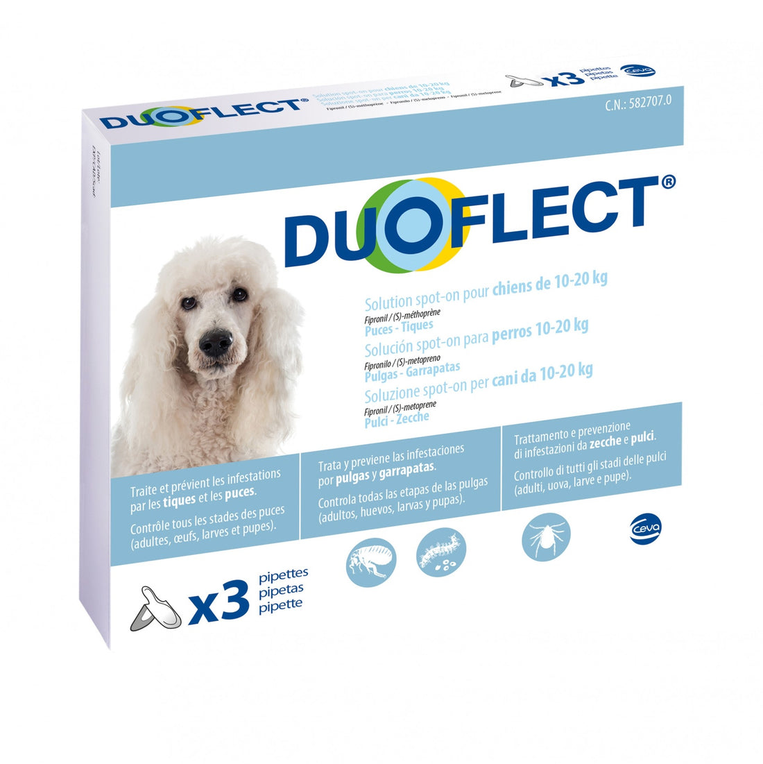Pipettes Duoflect chat, chien