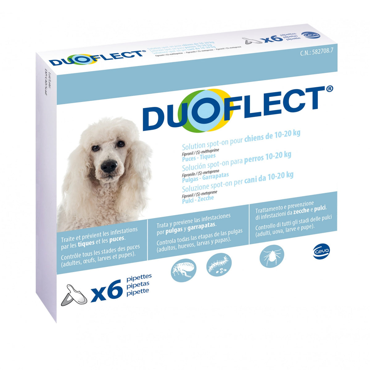 Pipettes Duoflect chat, chien