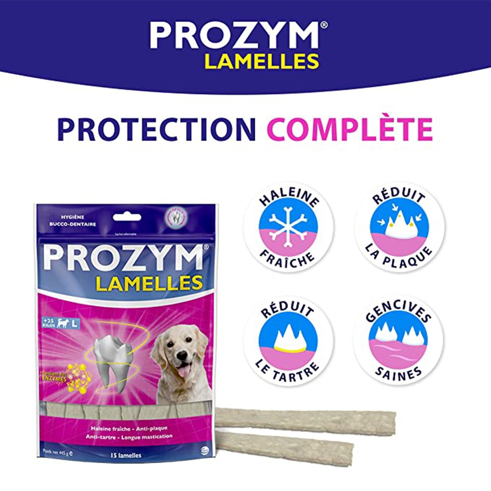 Prozym 15 lamelles à mâcher chien