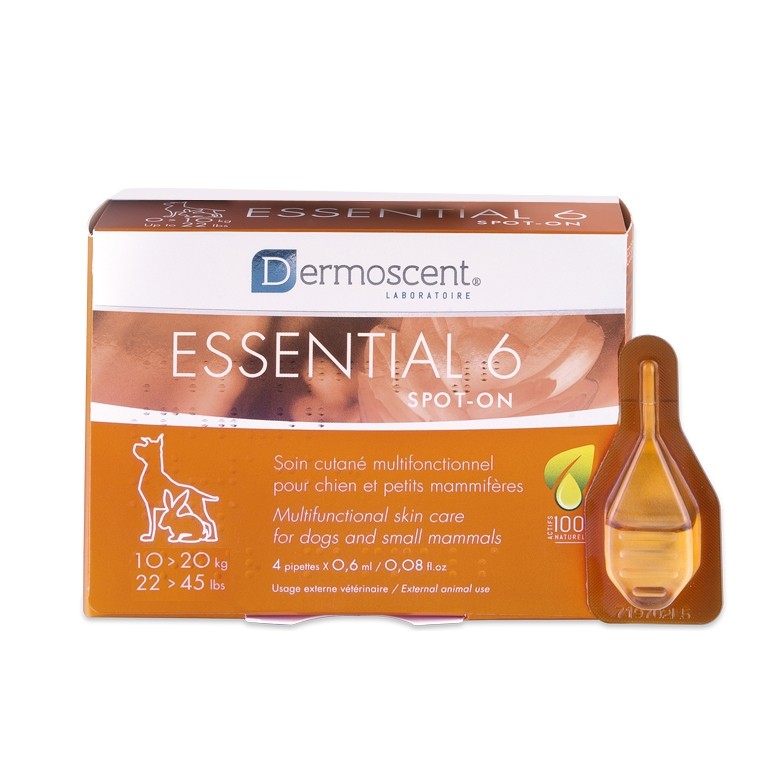 Pipettes Essential 6 spot-on chien, lapin