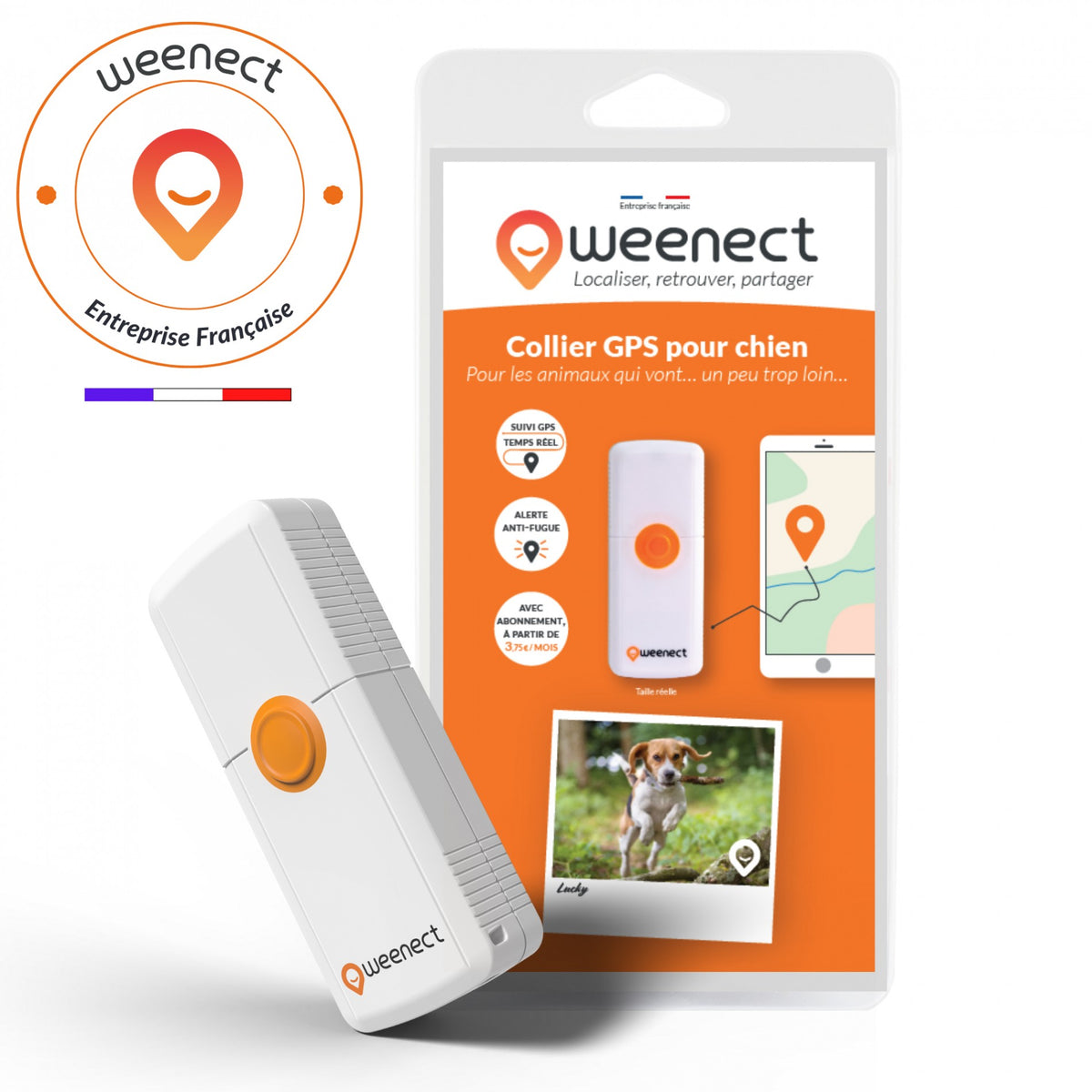 Traceur GPS Dogs 2 en temps réel chien