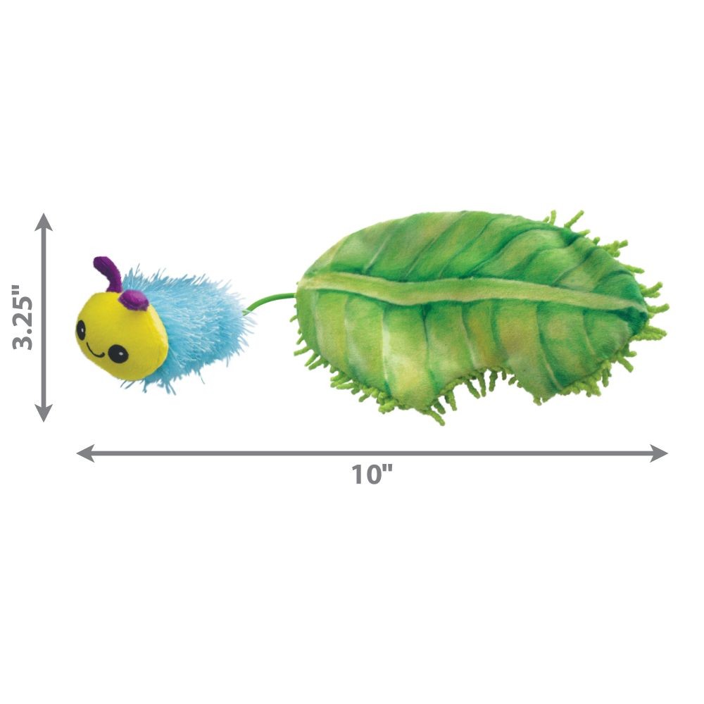 Peluche chenille Flingaroo Caterpillar Kong chat