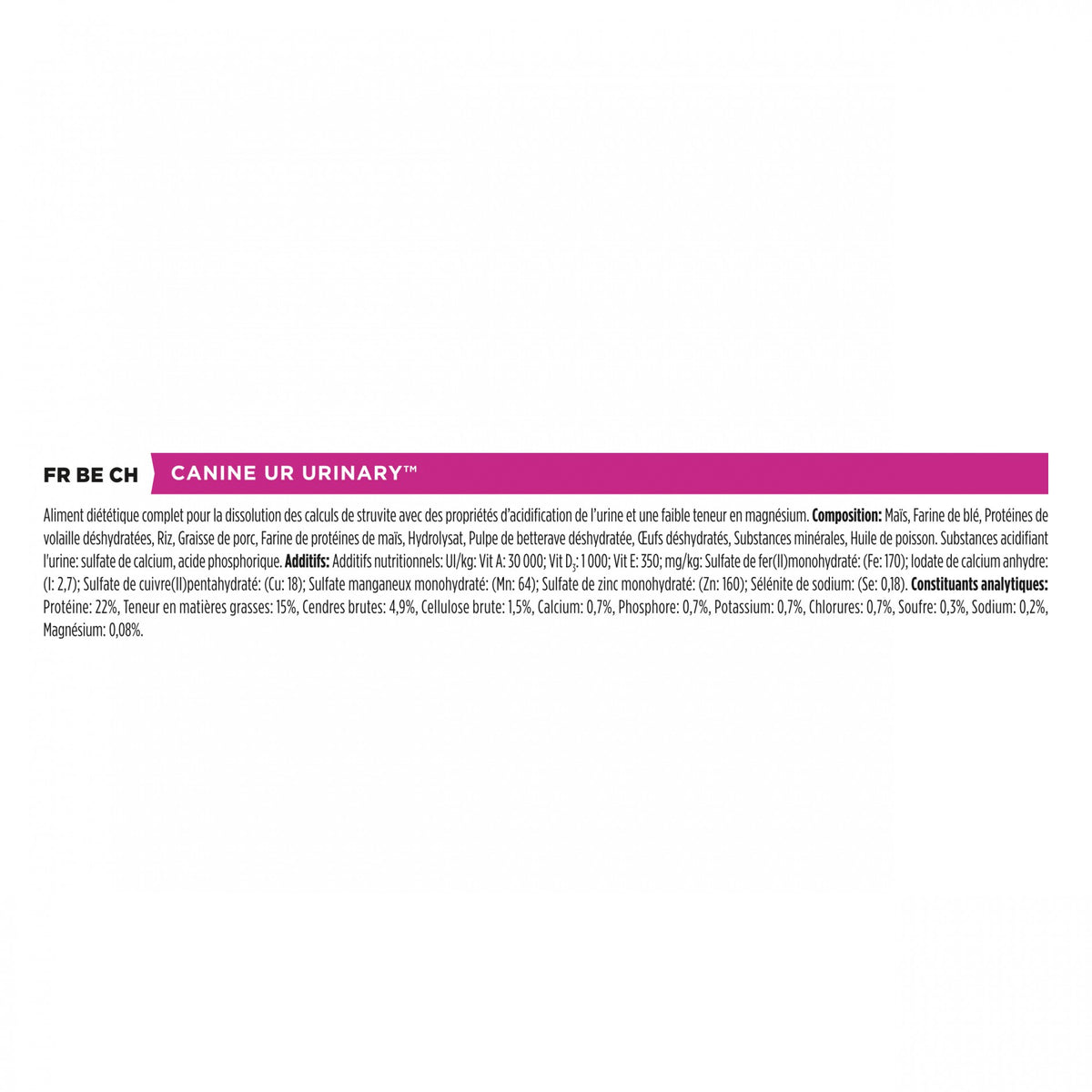 Pro Plan Veterinary Diets UR Urinary - croquettes chien