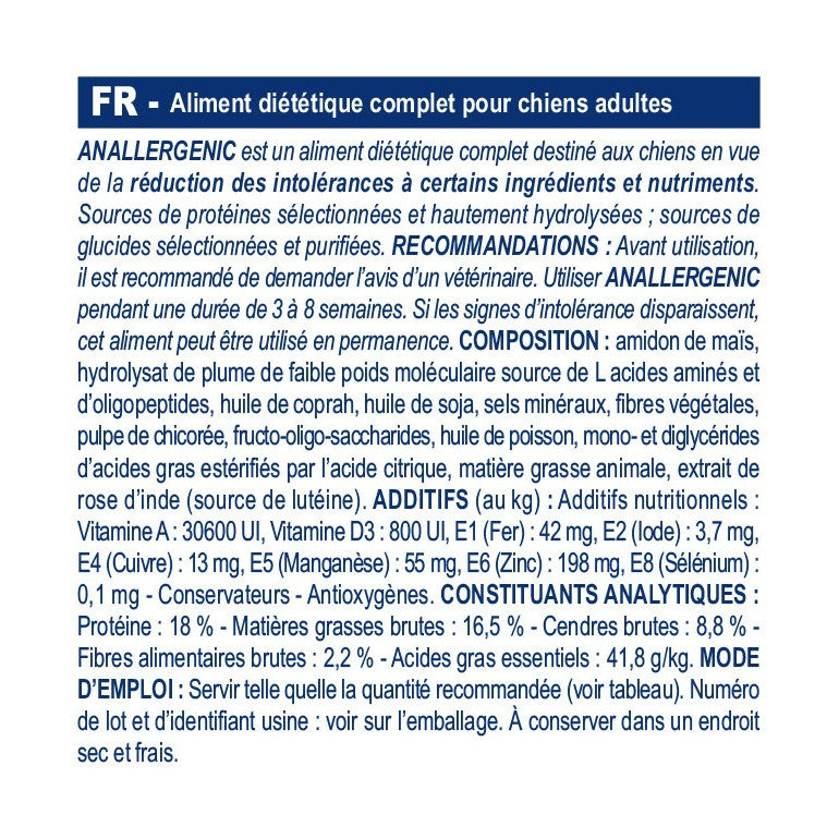 Royal Canin Veterinary Anallergenic - croquettes chien