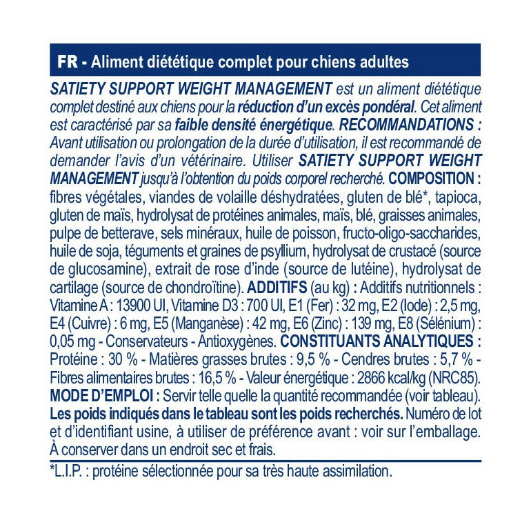 Royal Canin Veterinary Satiety Weight Management - aliment chien