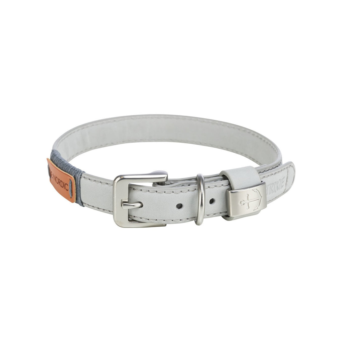 Collier en cuir Be Nordic gris chien
