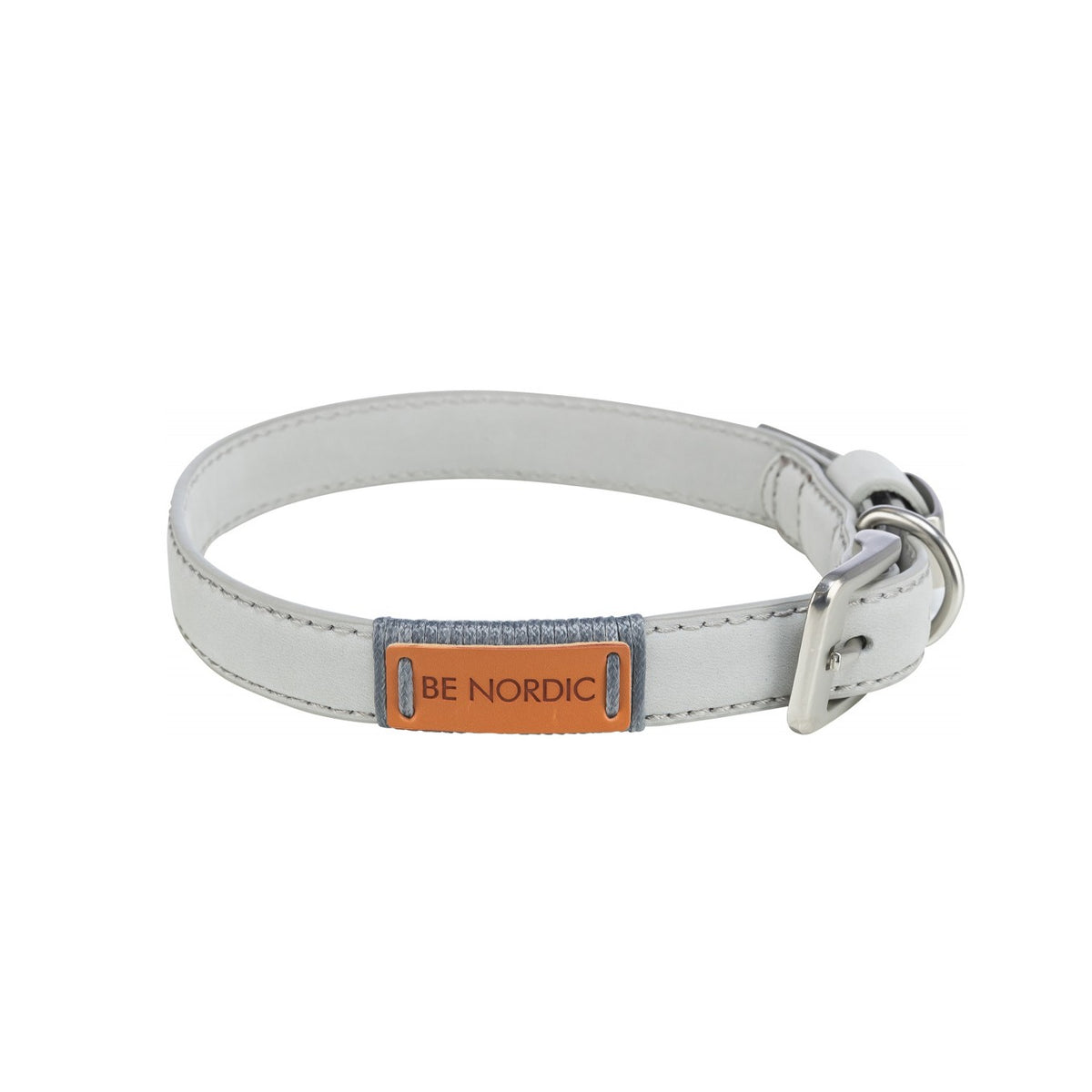 Collier en cuir Be Nordic gris chien