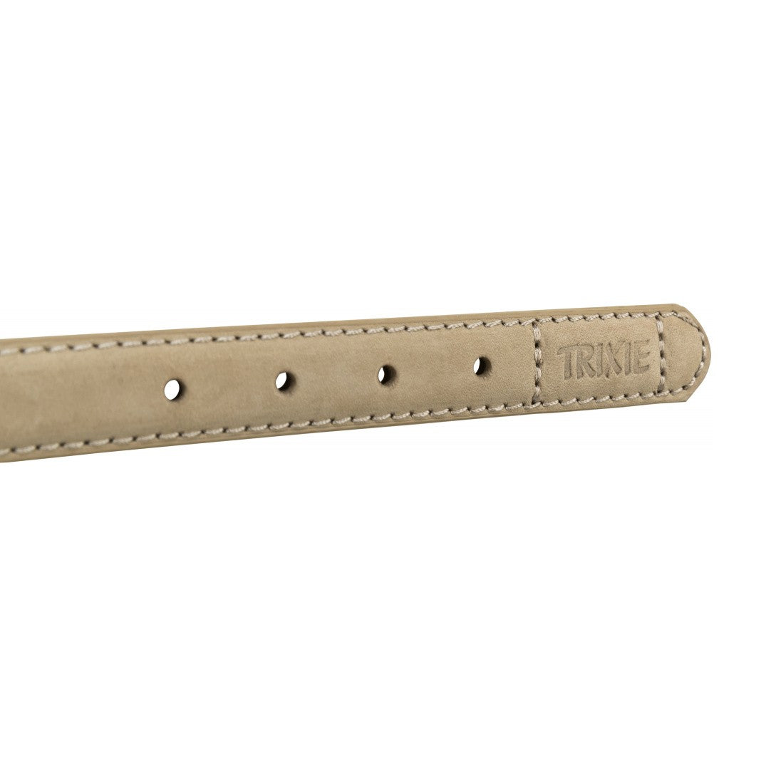 Collier en cuir Be Nordic beige chien