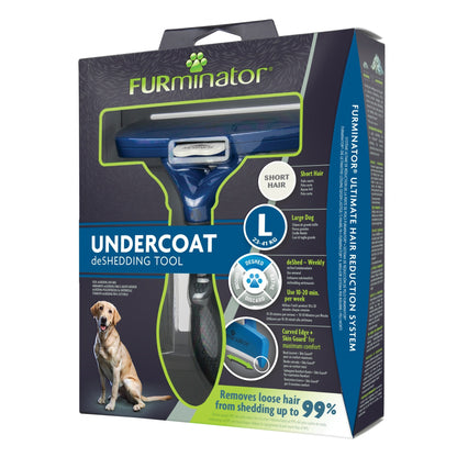 Brosse Furminator poils courts chien