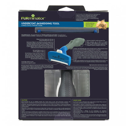 Brosse Furminator poils courts chien