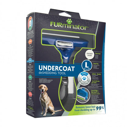 Brosse Furminator poils courts chien
