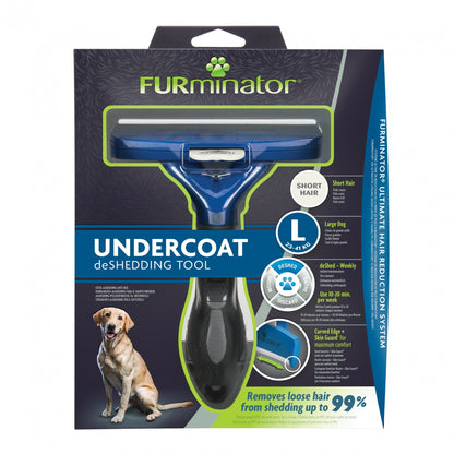 Brosse Furminator poils courts chien