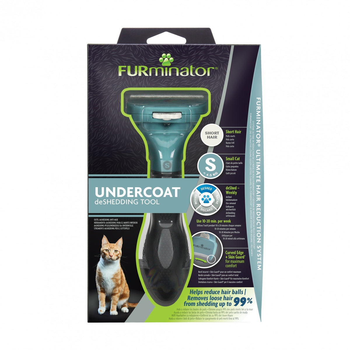 Brosse Furminator poils courts chien