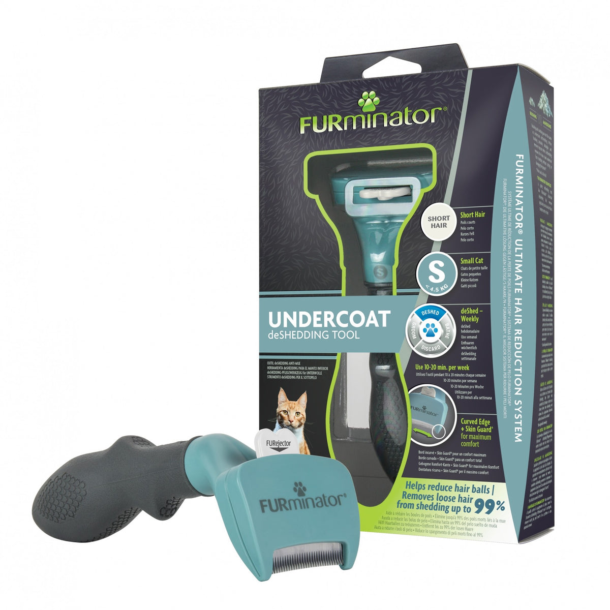 Brosse Furminator poils courts chien