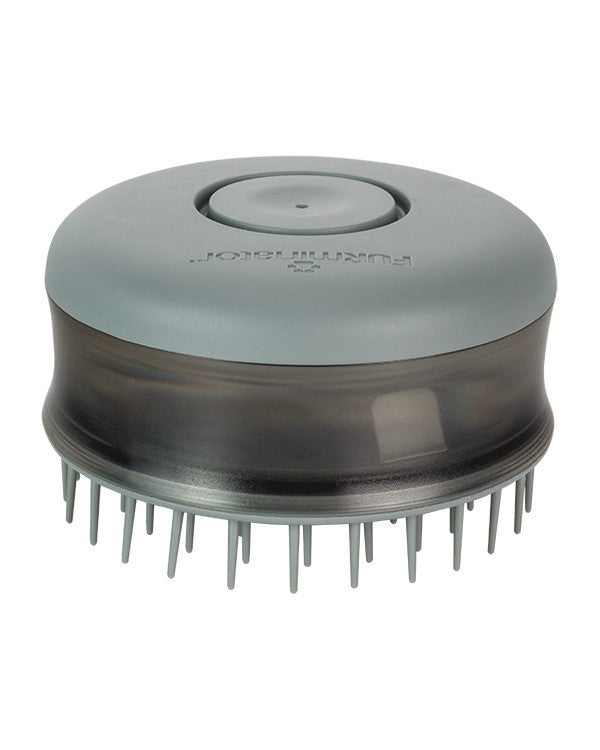 Brosse de bain avec réservoir pour shampoing chien, chat