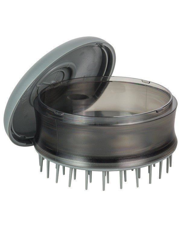 Brosse de bain avec réservoir pour shampoing chien, chat