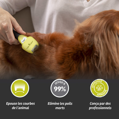 Brosse Furminator poils courts chien