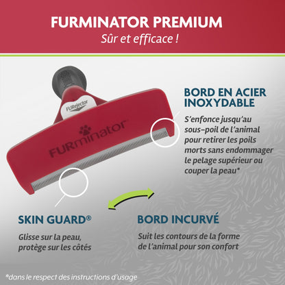 Brosse Furminator poils courts chien