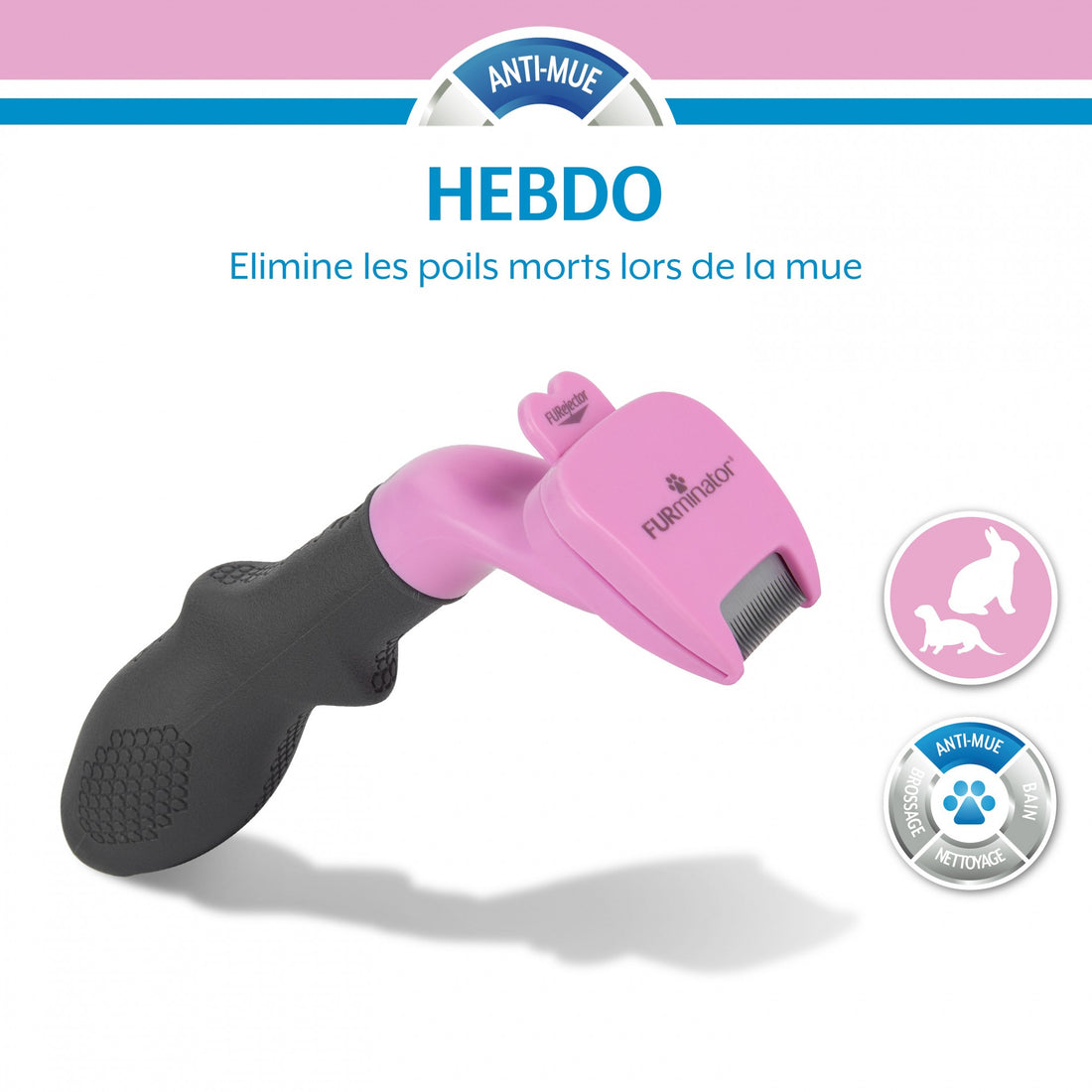 Brosse anti-mue rongeur, lapin, furet