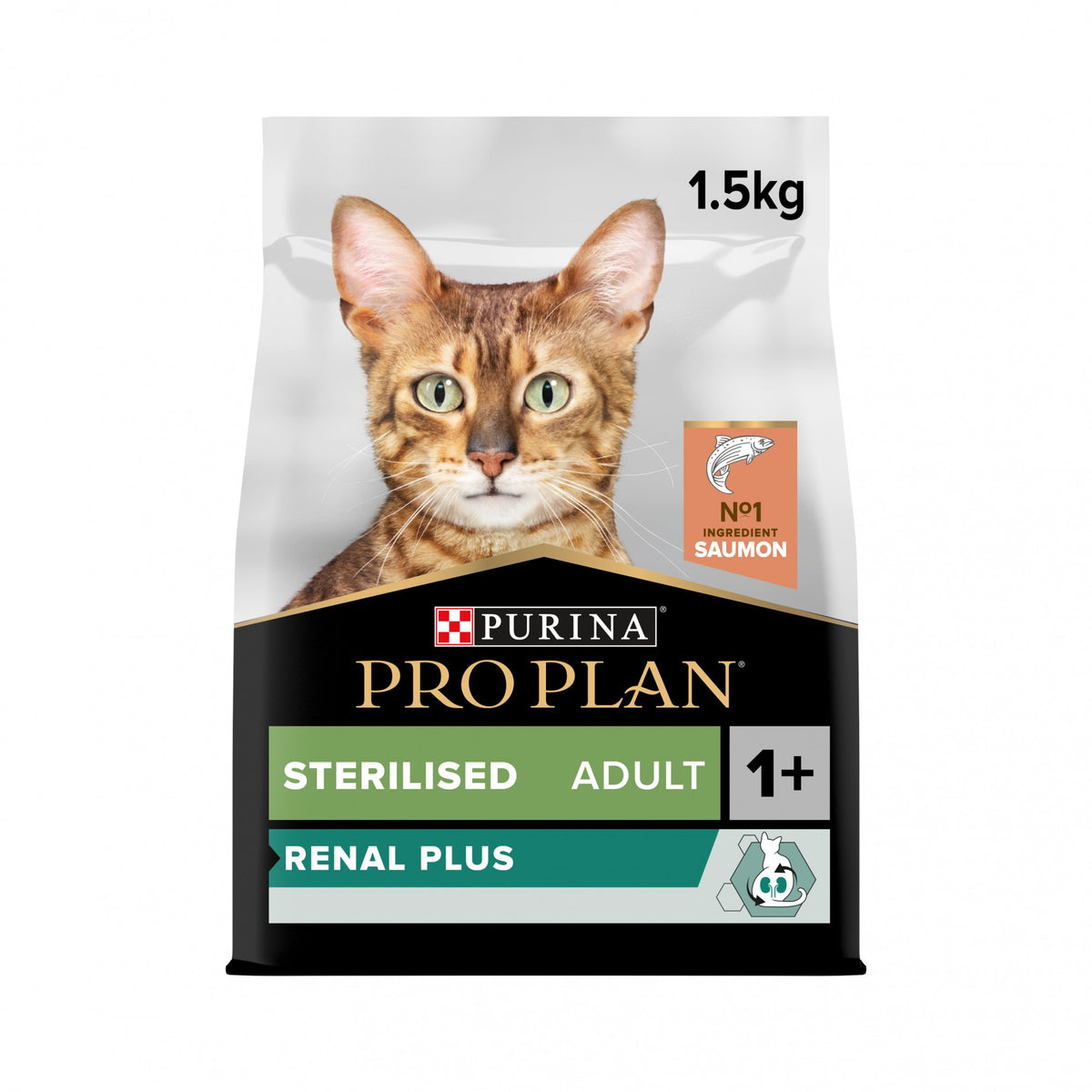 Pro Plan Renal Plus Sterilised Adult au saumon - croquettes chat