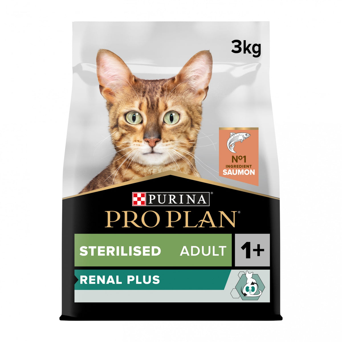 Pro Plan Renal Plus Sterilised Adult au saumon - croquettes chat