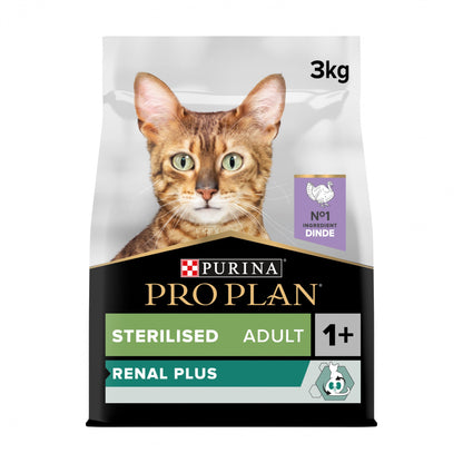 Pro Plan Renal Plus Sterilised Adult à la dinde - croquettes chat