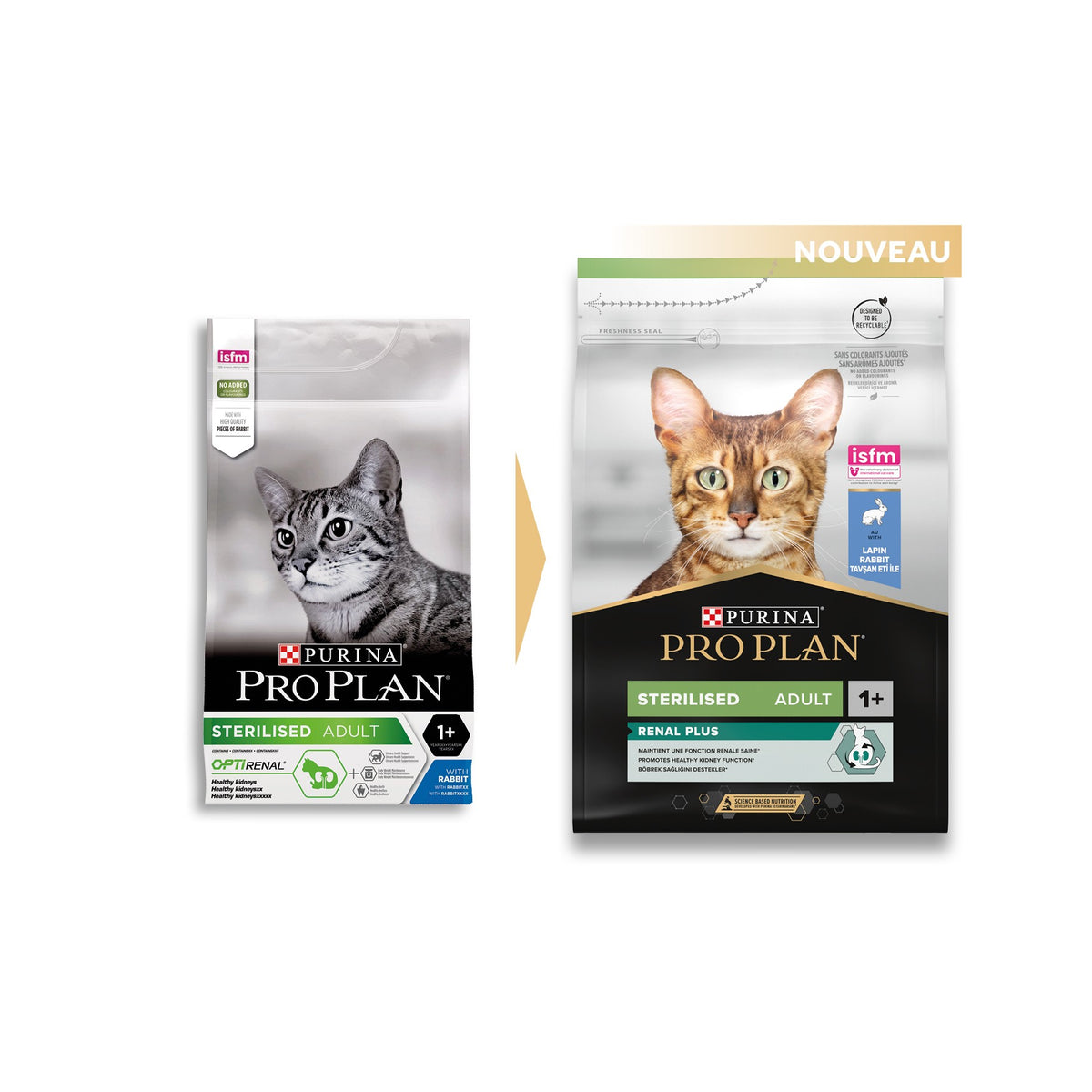 Pro Plan Renal Plus Sterilised Adult au lapin - croquettes chat
