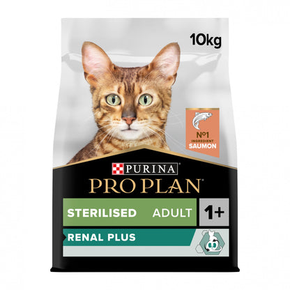 Pro Plan Renal Plus Sterilised Adult au saumon - croquettes chat
